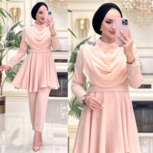 Peach Color Dress Set