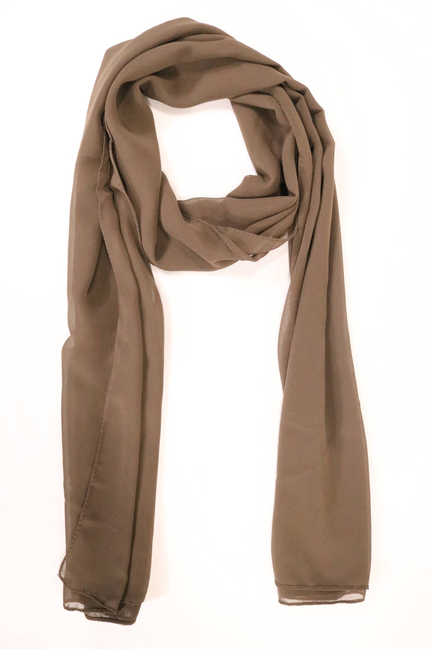 Crepe-Chiffon-Scarfs-Dark-Brown-1-rosama-fashion