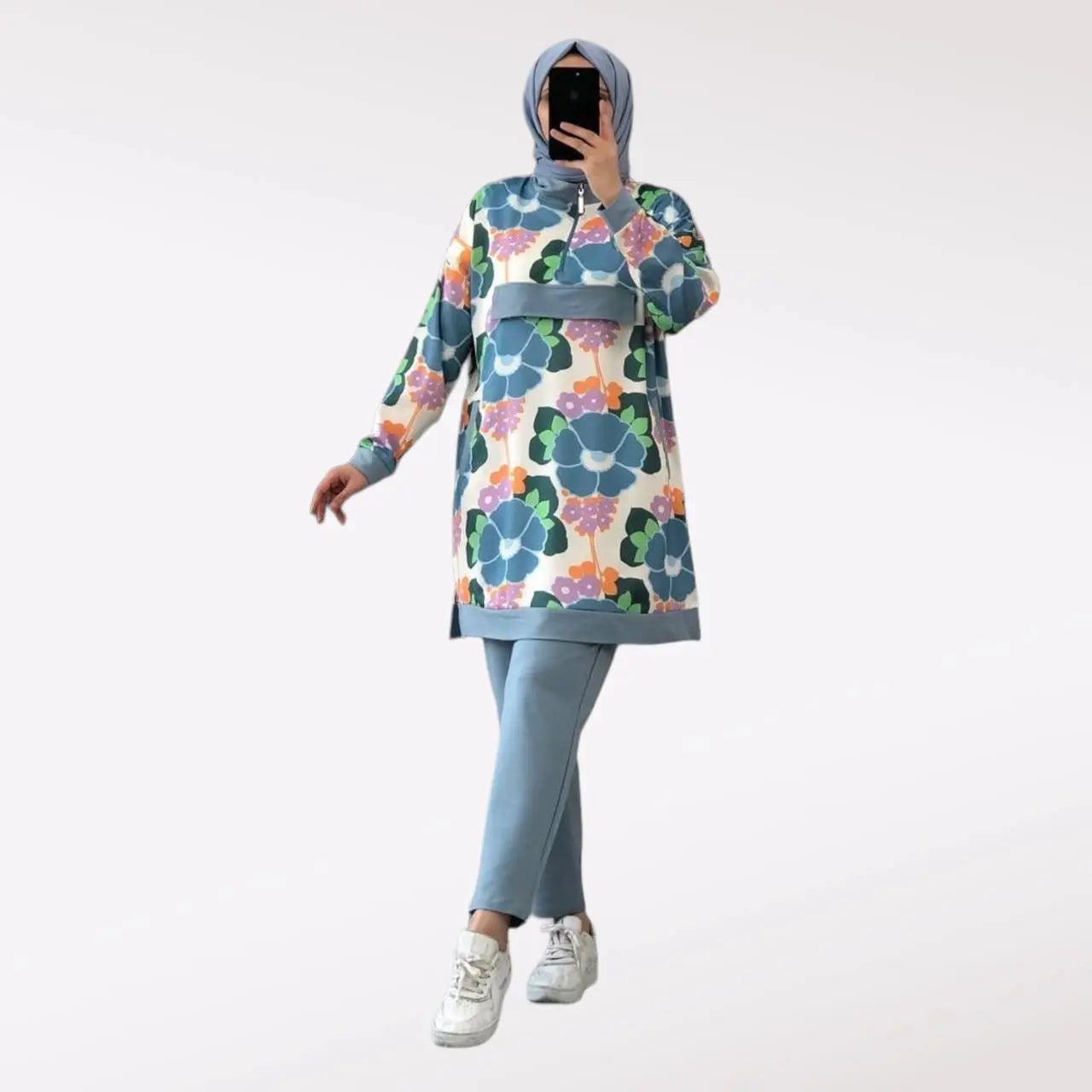 Floral-Cotton-Outwear-Set-1-Rosama-Fashion