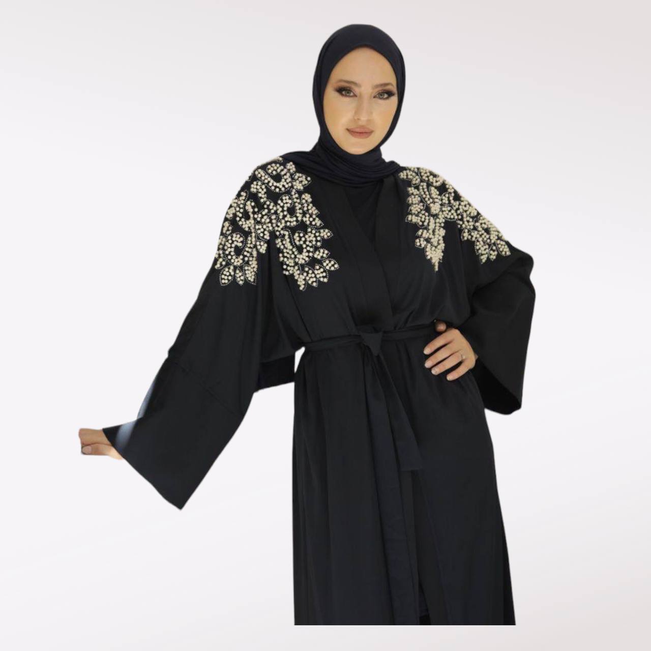 Pearl-Open-Abaya-1-Rosama-Fashion