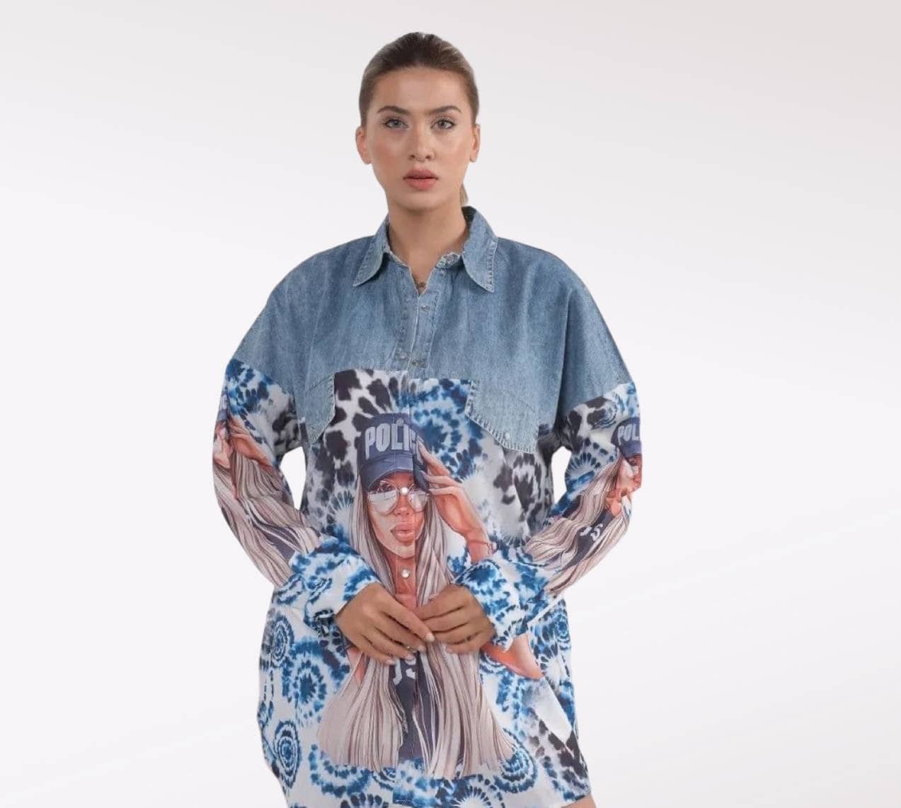 Police-Girl-Tie-dye-Shirt-1-Rosama-Fashion