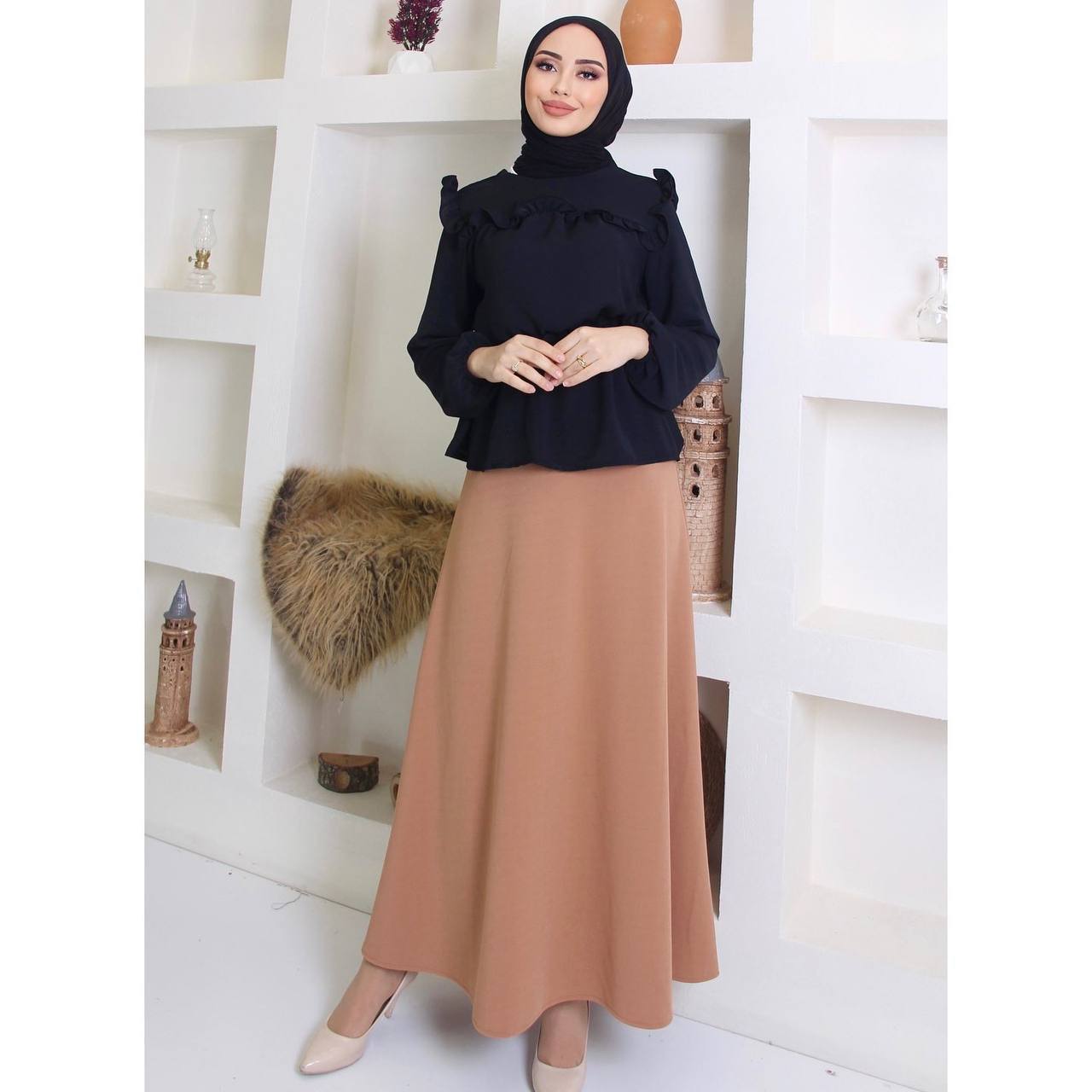 Shirt-and-Skirt-Set-Black-3-Rosama-Fashion
