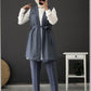 3-Piece-Grey-Chiffon-Vest-Set-2-Rosama-Fashion