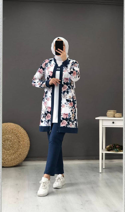 Floral-3-Piece-Outwear-Navy-Blue-3-Rosama-Fashion