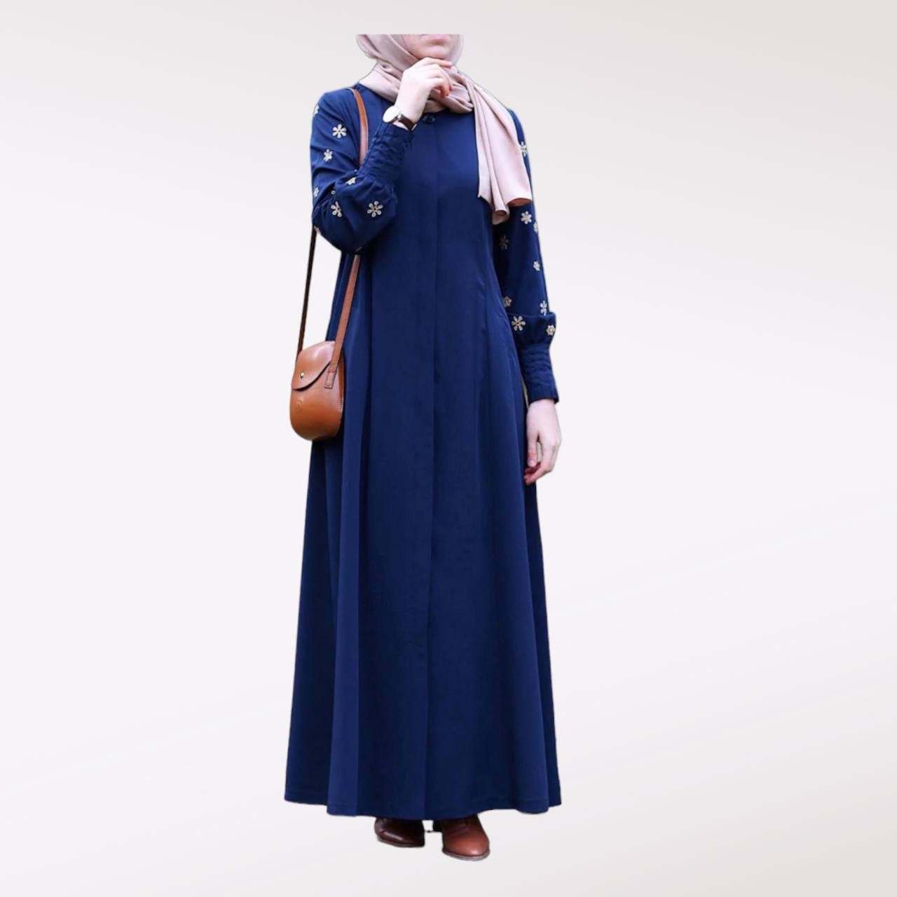 Floral-Sleeve-Abaya-Dress-1-Rosama-Fashion