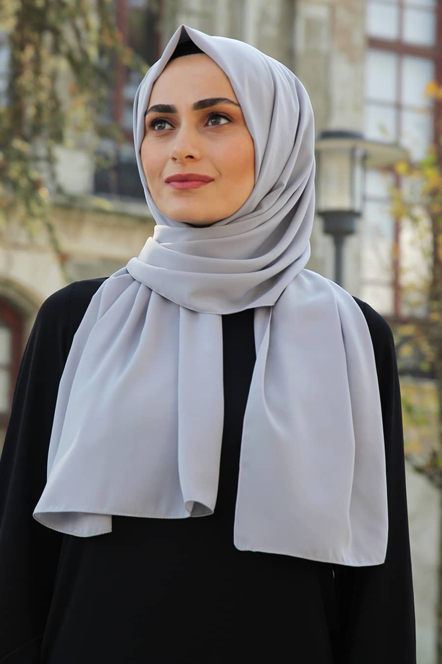Grey Madina Hijab High Quality Rosama Fashion