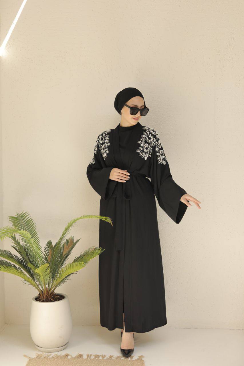 Pearl Open Abaya - Elegant And Stylish Islamic Clothing For Women ...