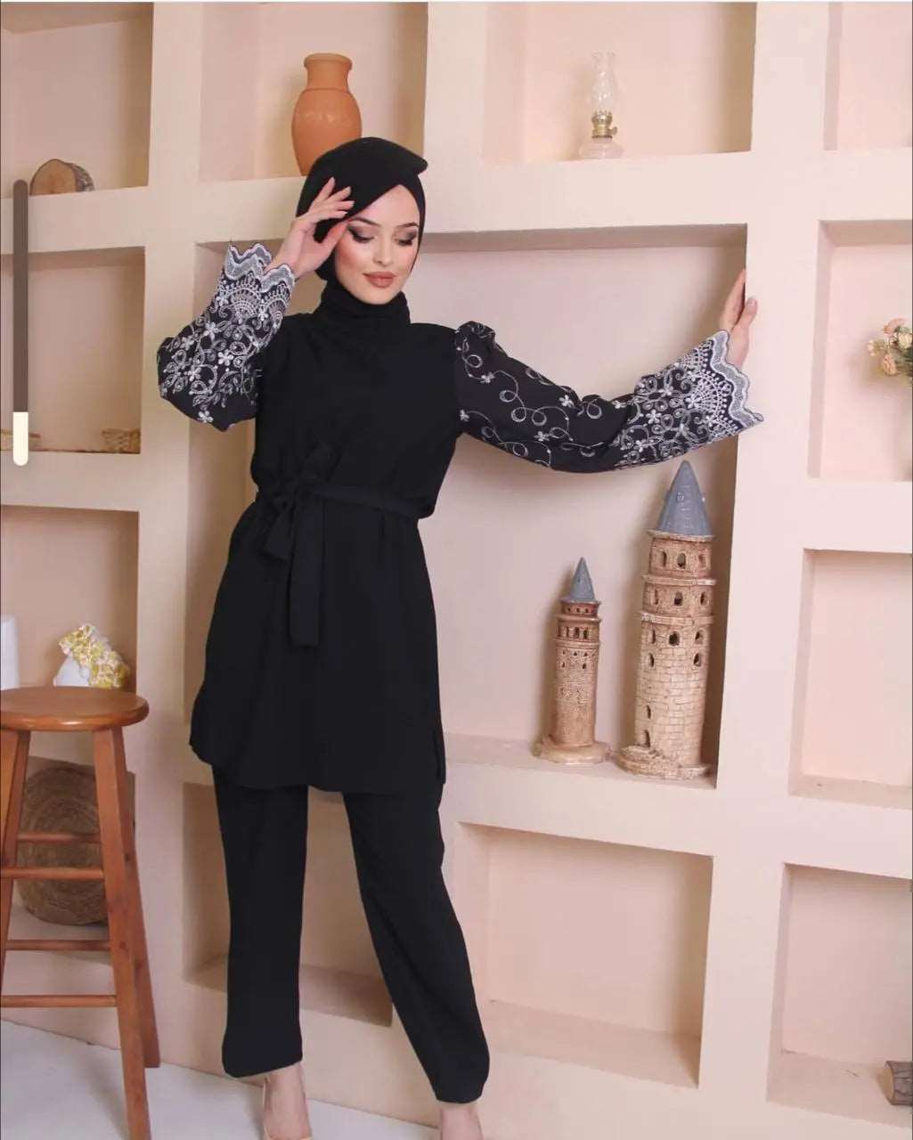 Sleeve Designed Tunic Set Rosama Fashion