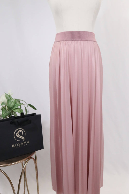 Solid-Pleated-Skirt-Pink-2-Rosama-Fashion